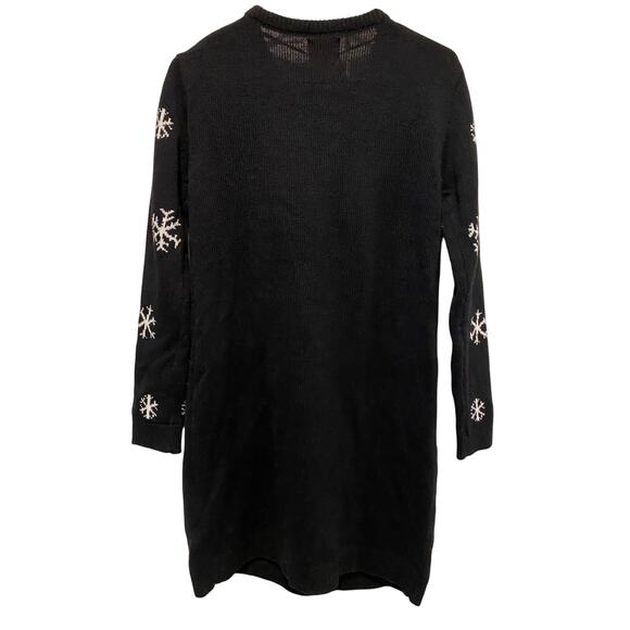 Primark Reindeer Christmas Sweater Dress US 4 Snowflake Rudolf Holiday Winter - Picture 6 of 7